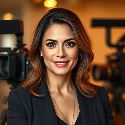 Portrait of Ava Johnson, CEO of Starlight Film Locations.